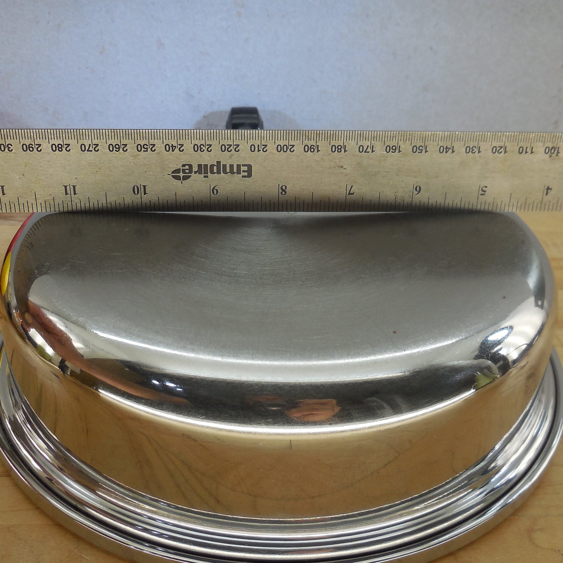 Saladmaster USA T304S Stainless 9" Skillet with Vapo Lid Restored Bow
