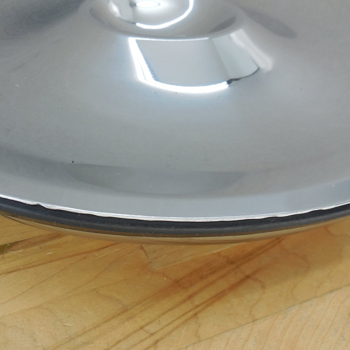 Frontgate Super Chill Stainless Appetizer Serving Tray Shrimp Cocktail Dip Nicks rim