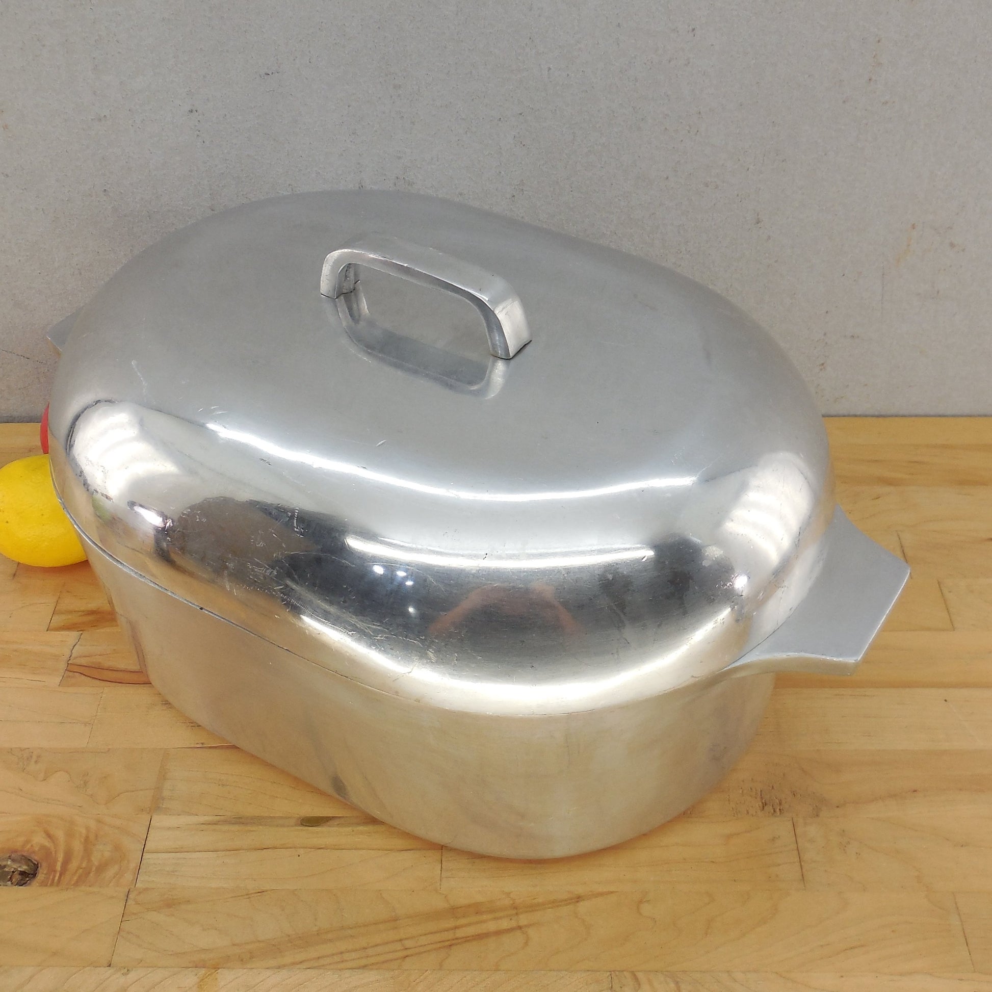 Forever Ware New Orleans Large Cast Aluminum Oval Roaster Pot 11.5 Quart Vintage