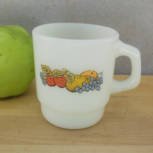 Fire King USA Glass Mug - Nature's Bounty Fruit