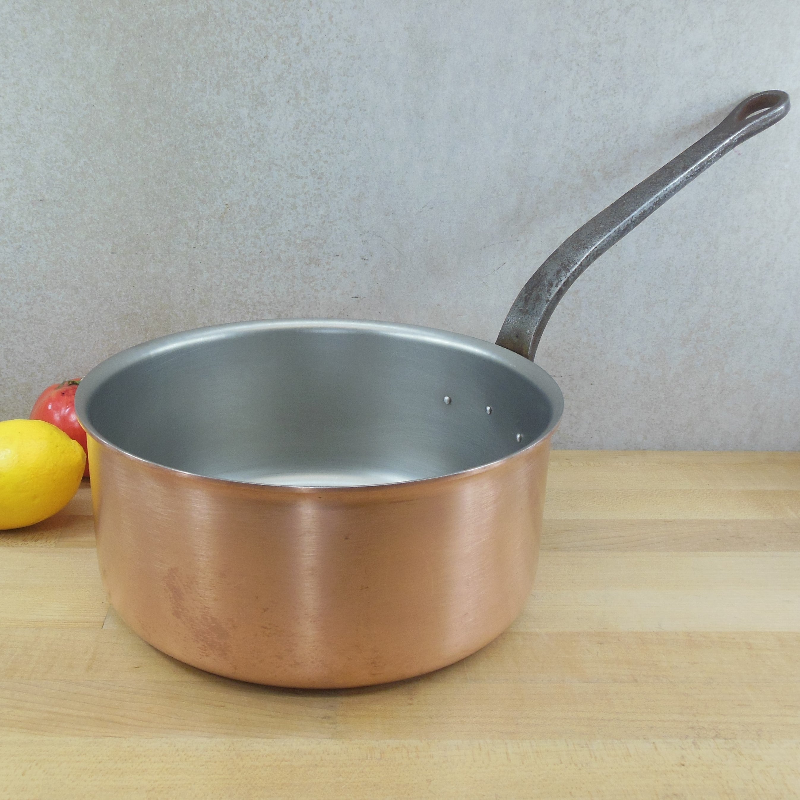 Falk Culinair Belgium 24cm Classic Copper Stainless Saucepan 4.9 Quart ...