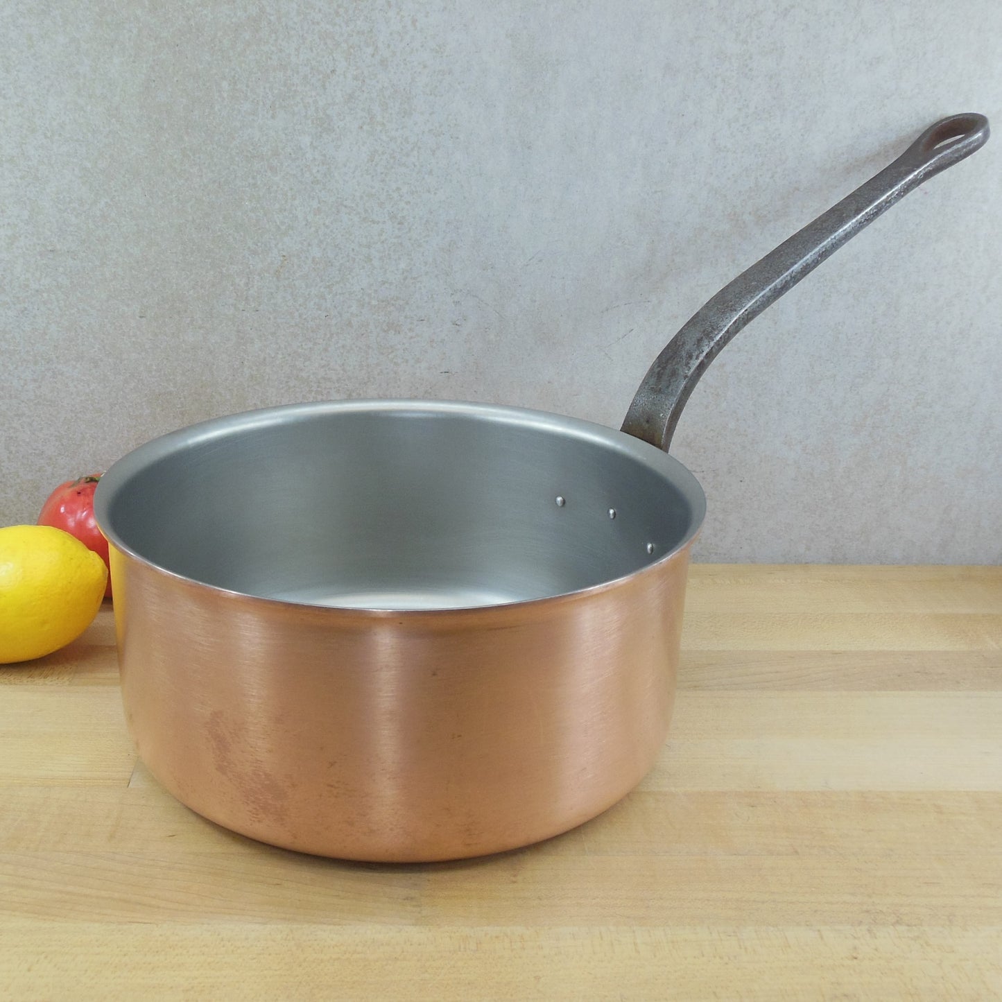 Falk Culinair Belgium 24cm Classic Copper Stainless Saucepan 4.9 Quart