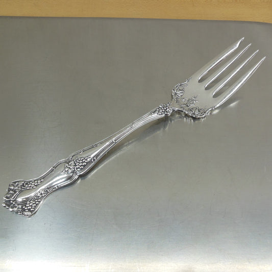 Rogers Bros. Vintage Grape Silverplate Cold Meat Fork