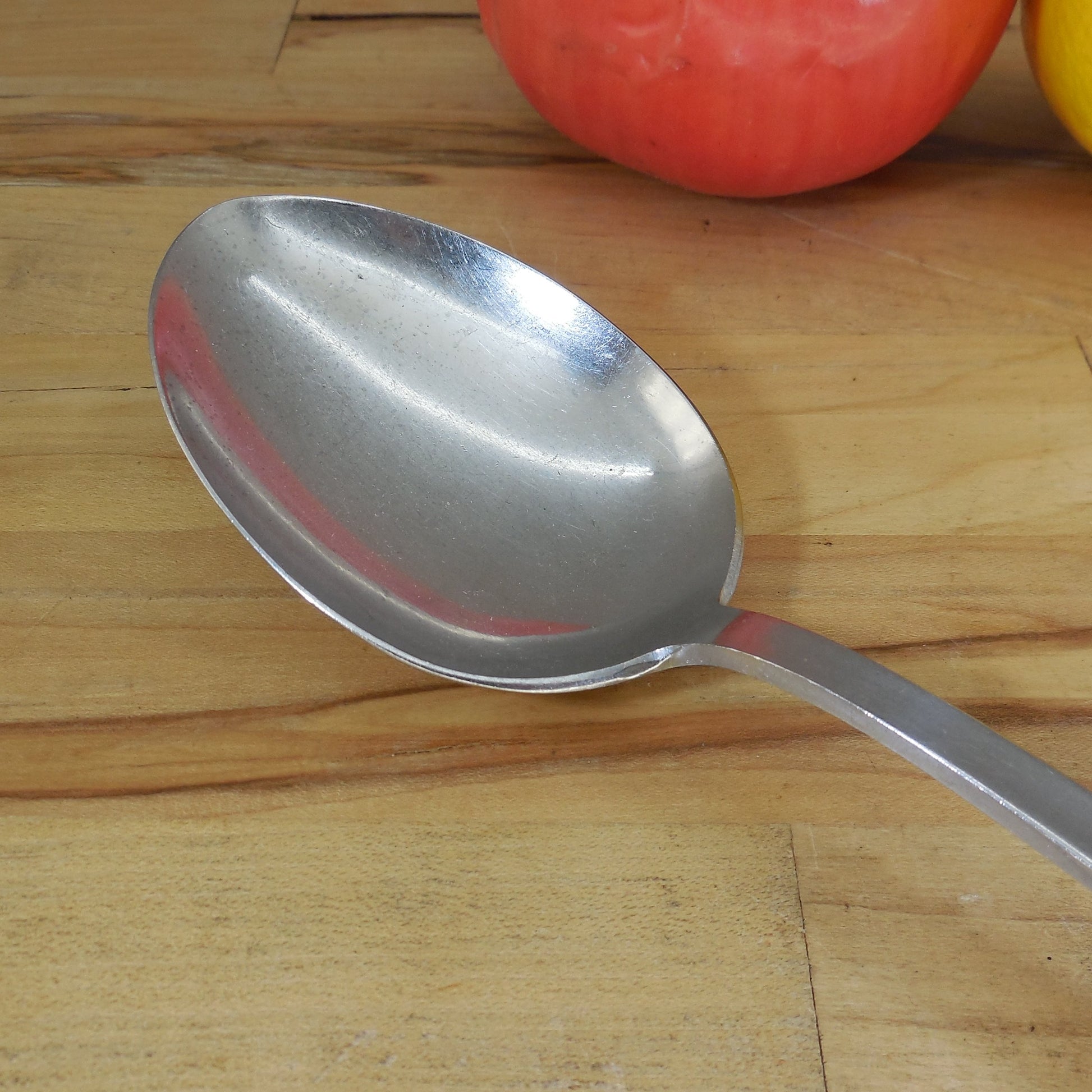 Gense Sweden Facette 18-8 Stainless Large Salad Serving Spoon 11" Vintage MCM
