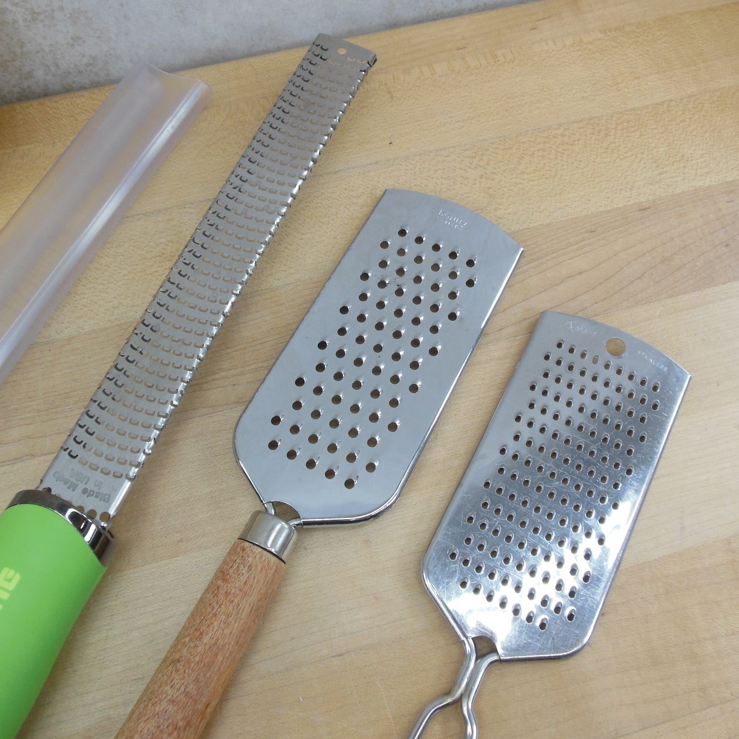 Microplane Foley Bonny Stainless Grater 3 Lot used