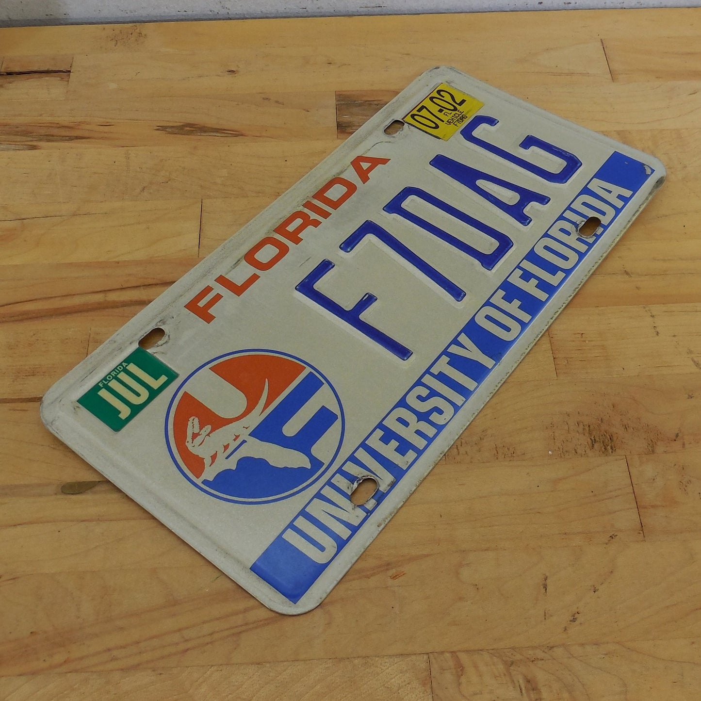 UF 2000's License Plate Tag - University of Florida Gators F7DAG