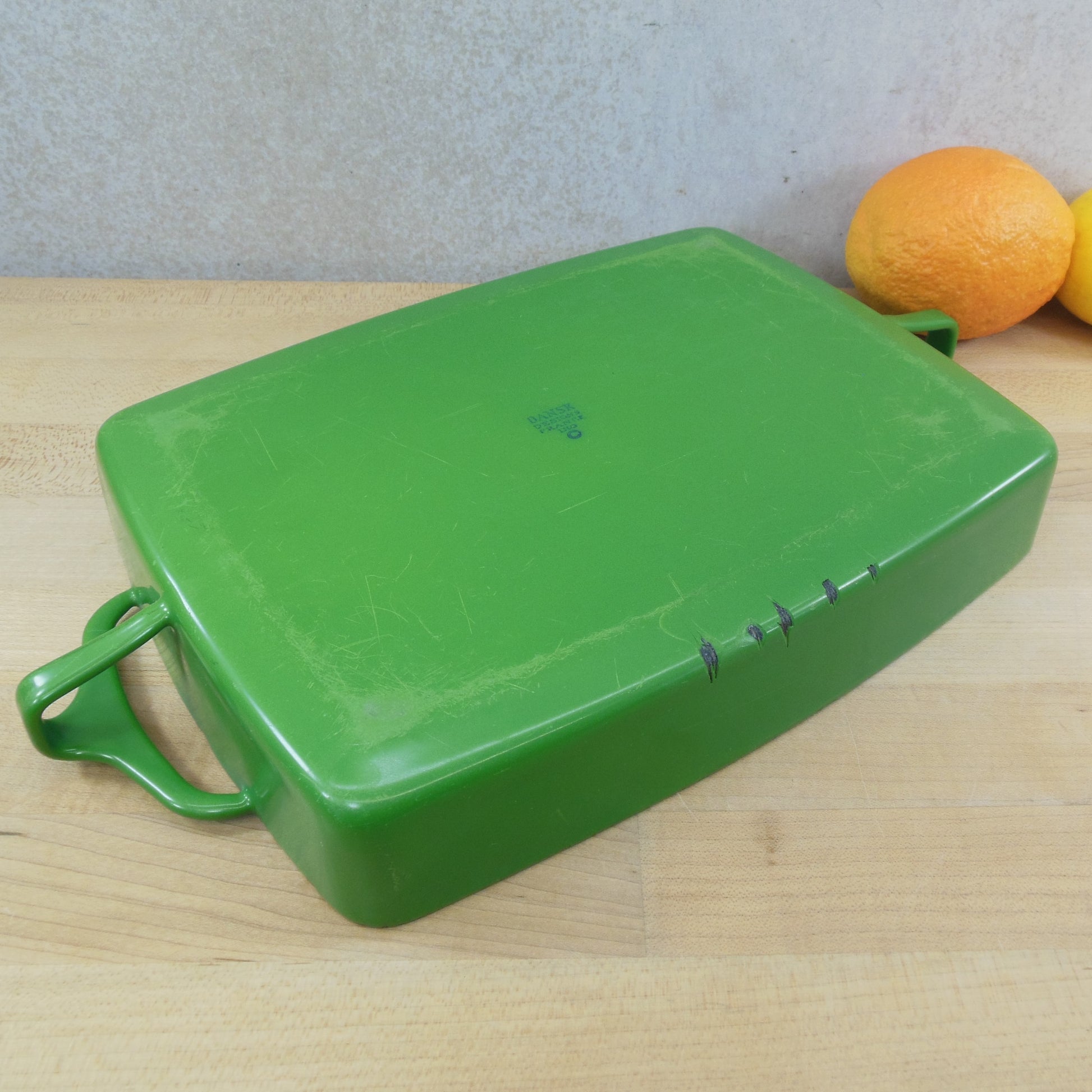 Dansk France Enamelware Green Small 8x11 Casserole Baking Pan - Kobenstyle discounted