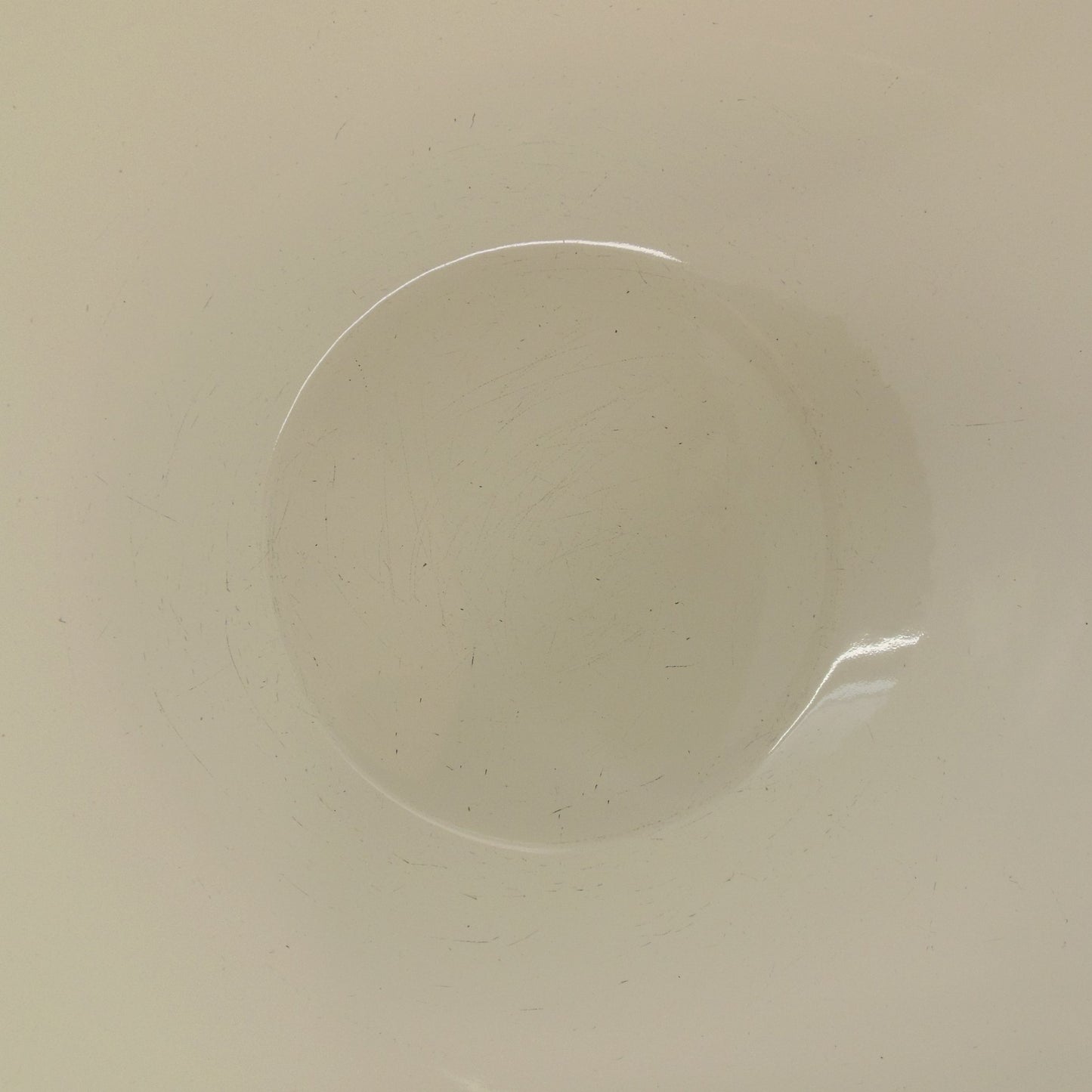 Arabia Finel Finland Enamelware Bowl White Green Anthriscus Cerefolium Used