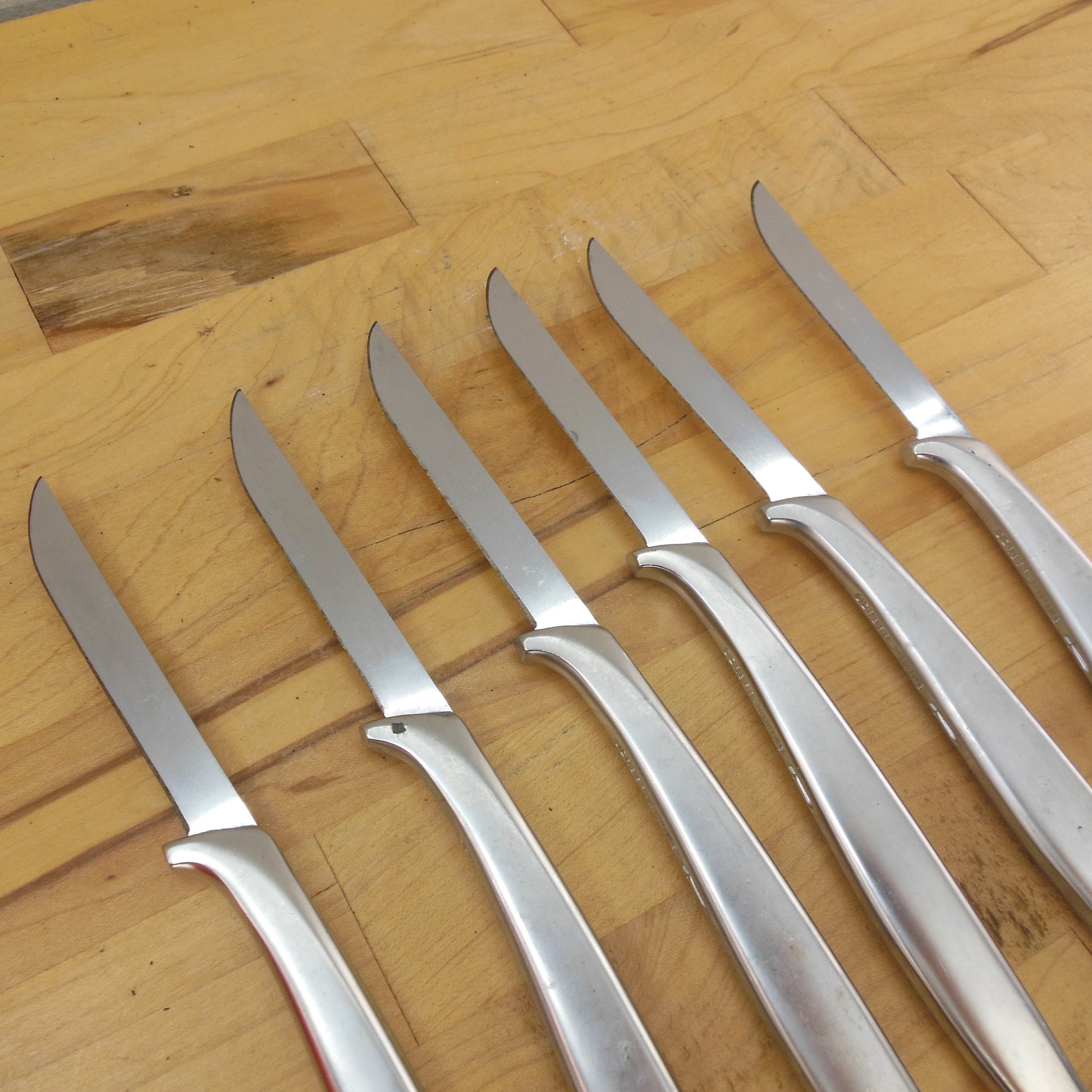 Gerber USA 6 Set Miming Steak Knives & Durendal Carver Stainless Steel