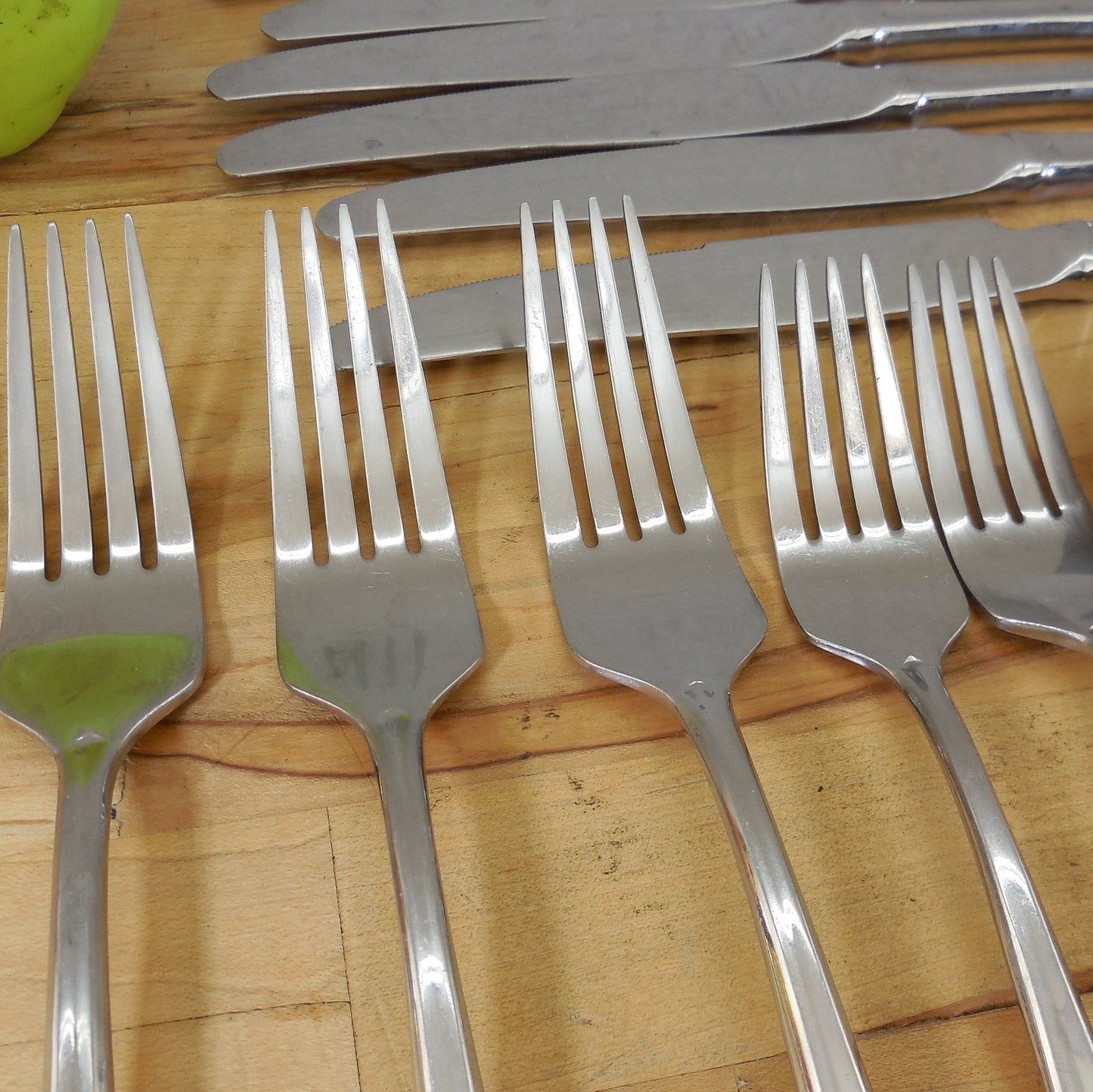 Gorham Stephanie Glossy Stainless Flatware 24 Lot Partial Set