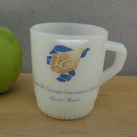 Fire King USA Glass Mug - First of Georgia Insurance Group Augusta