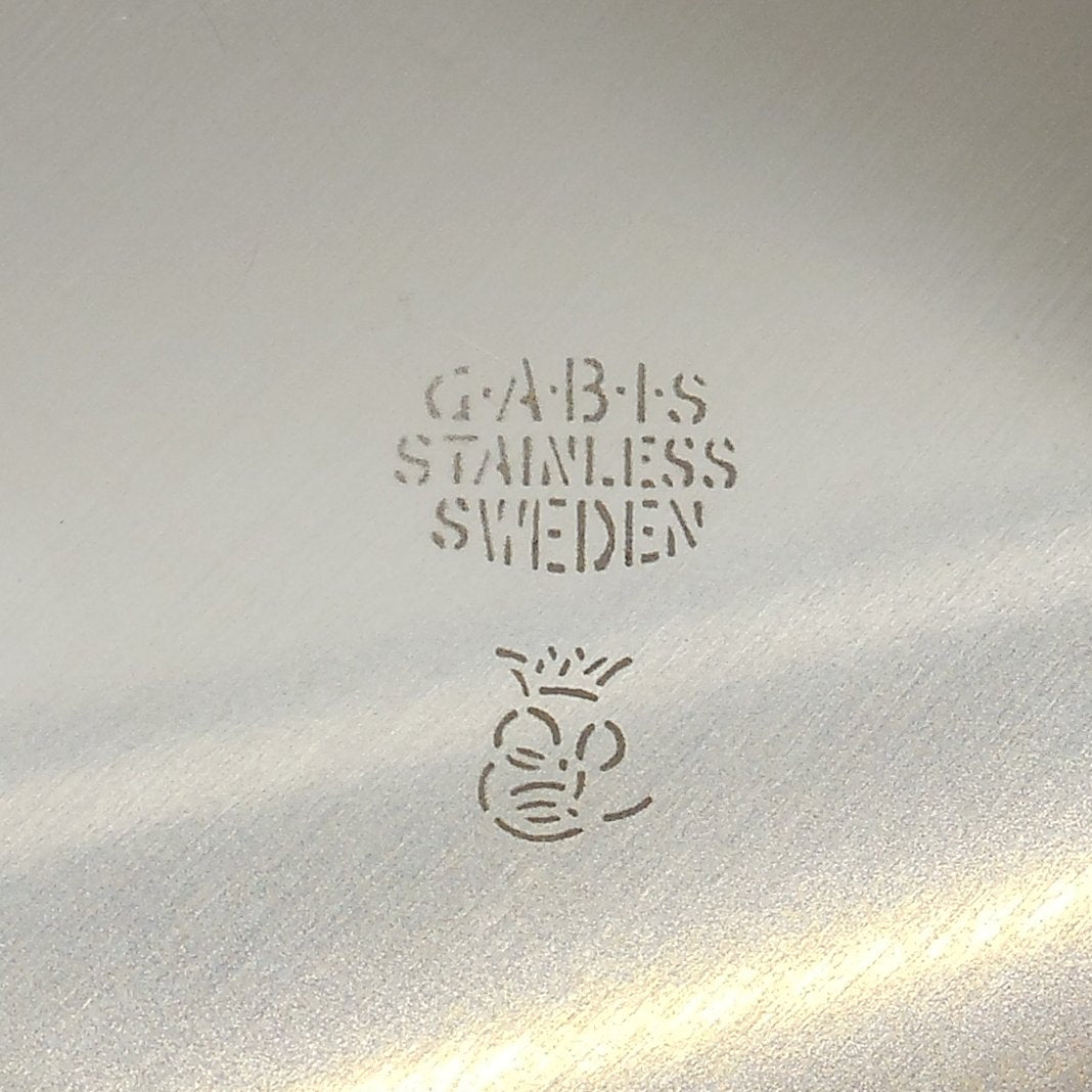 GABIS Sweden Stainless 4 Compartment Appetizer Relish Chip Dip Tray Maker Stamp