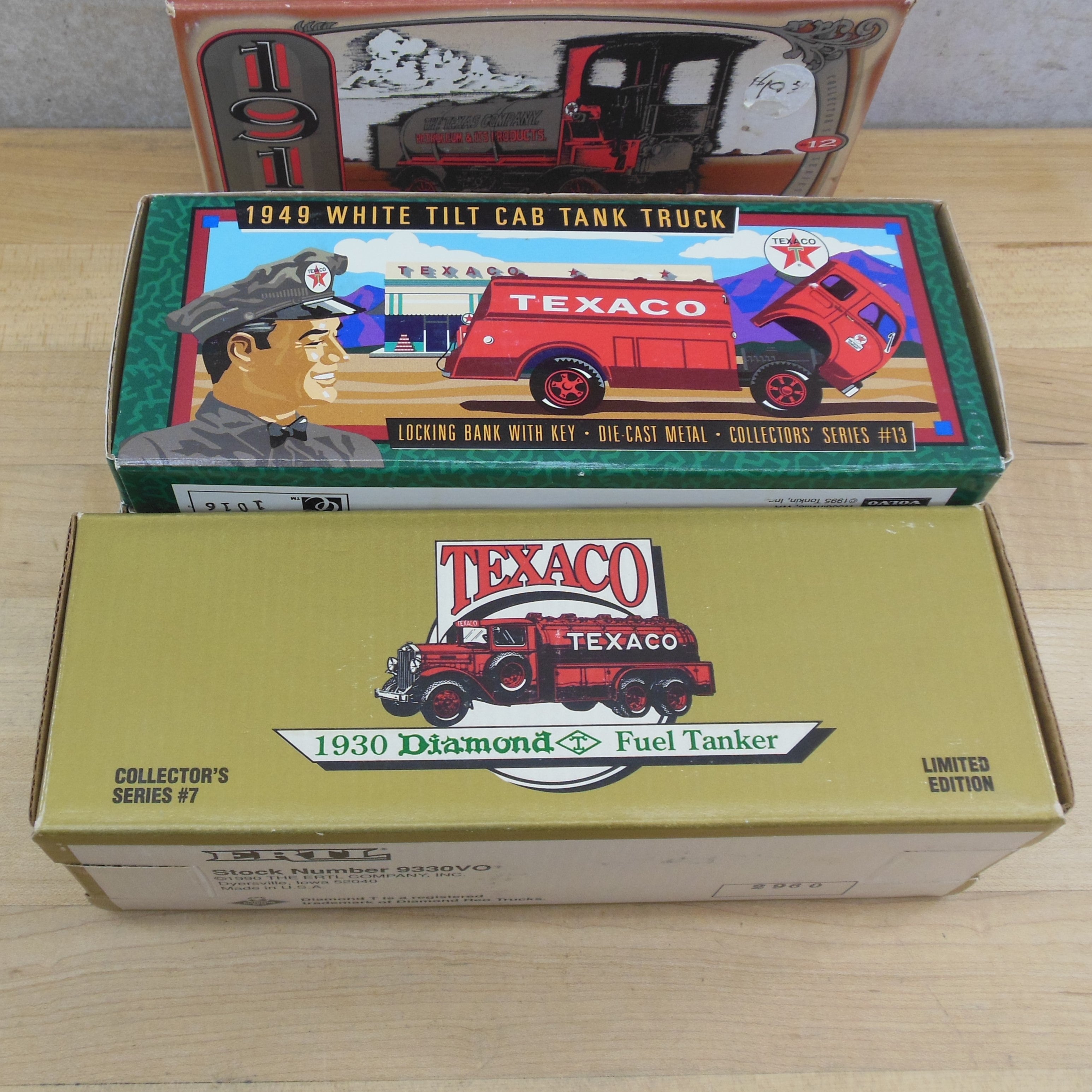 Texaco metal truck bank hotsell lot