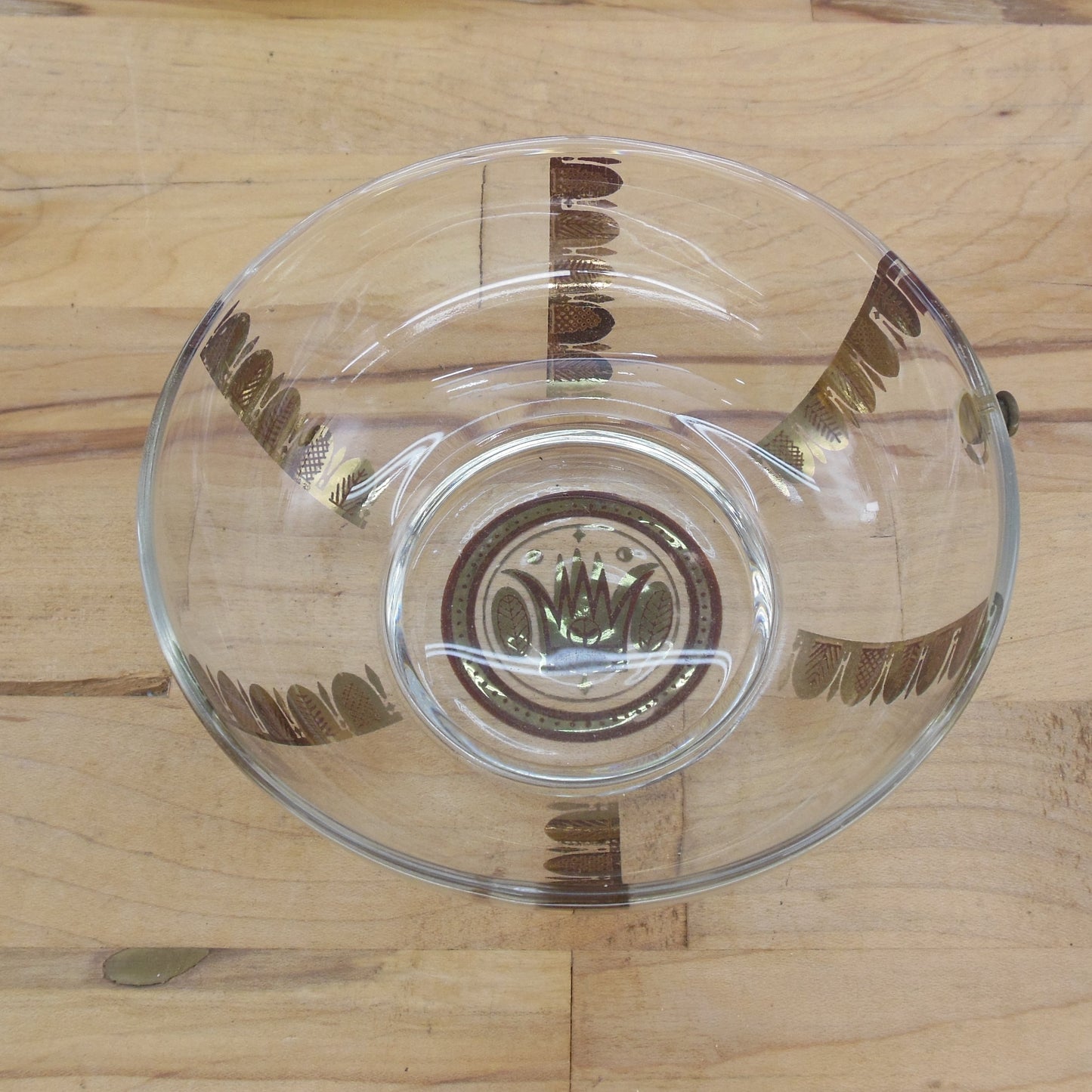 Georges Briard Signed Regalia Small Bowl with Hang Ring 4.75" Vintage