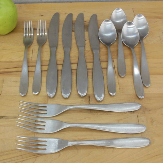 J.A. Henckels Gem Satin Stainless Flatware Lot 13 Pieces Fork Spoon Knife