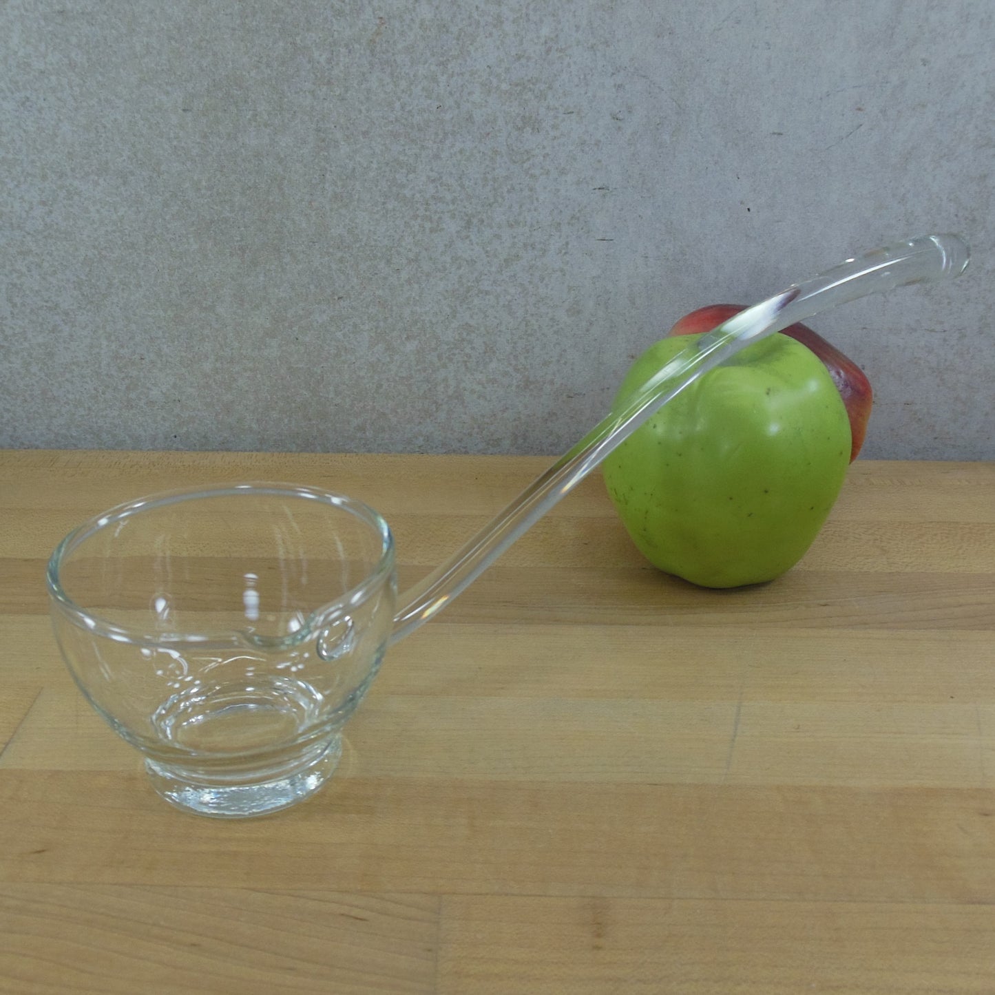 Unbranded Clear Glass Punch Bowl Ladle 13" Vintage