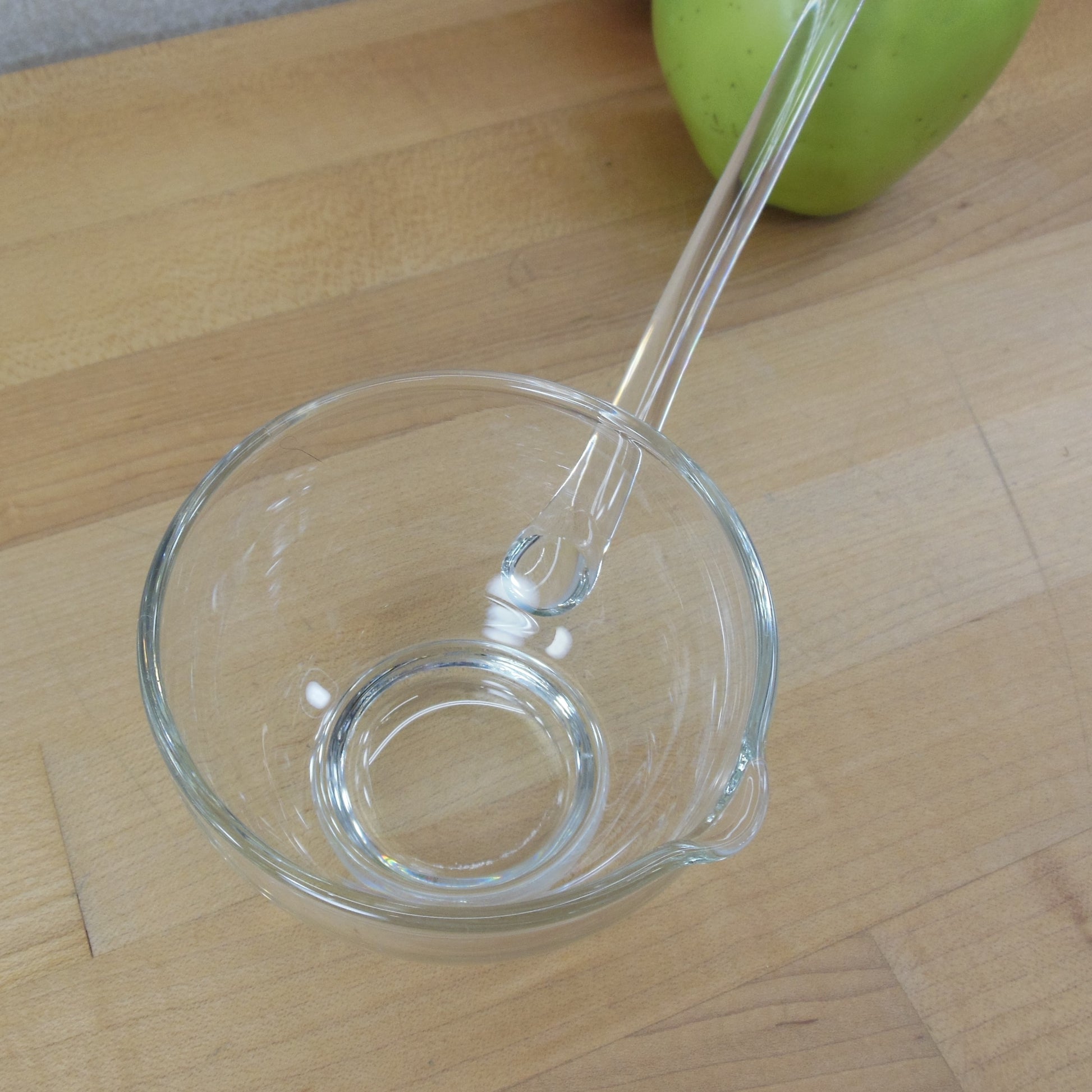 Unbranded Clear Glass Punch Bowl Ladle 13" EUC