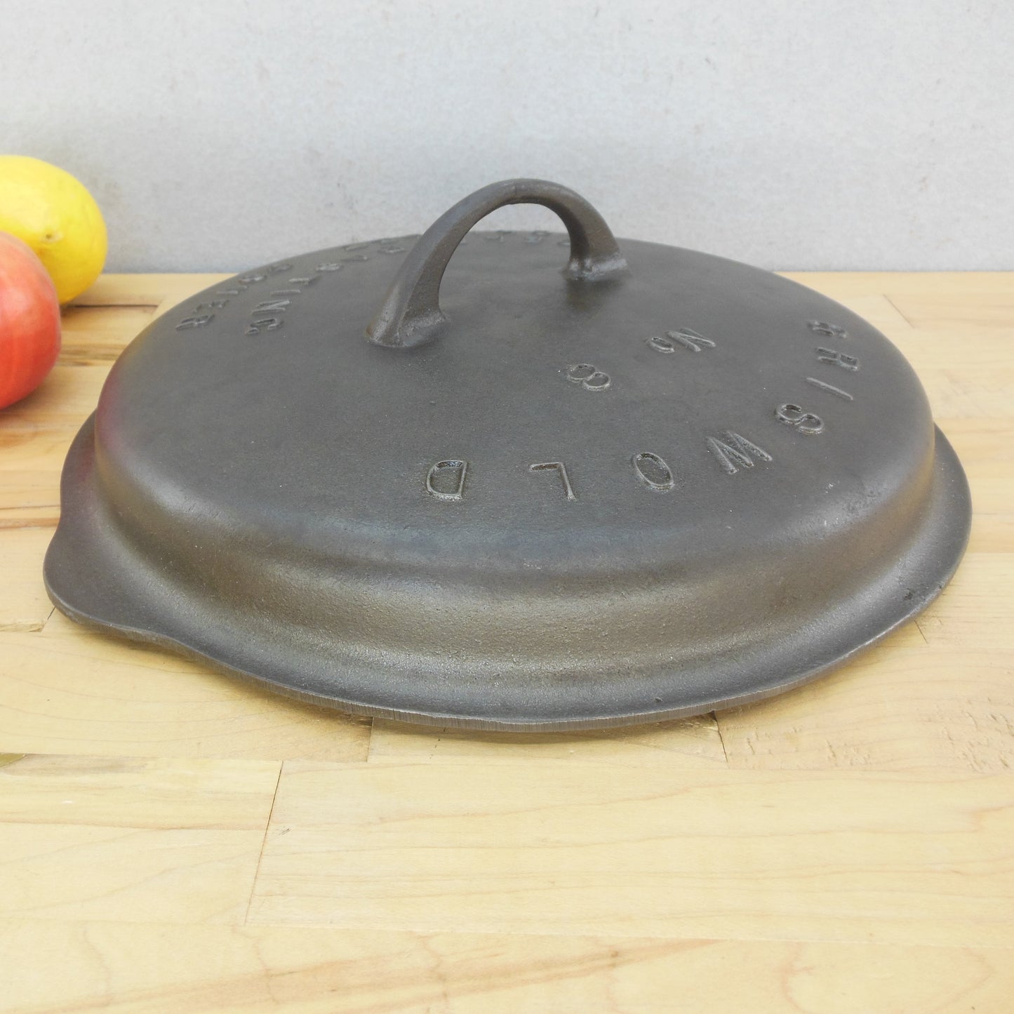 Griswold 1048 Cast Iron No.8 Self Basting Skillet Cover Lid Raised Letters 1920 1925 Patents
