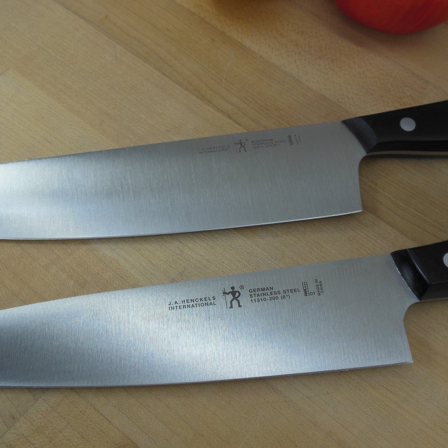 J.A. Henckels International China Pair 8" Chef Knives 19471-200 11310-200 used
