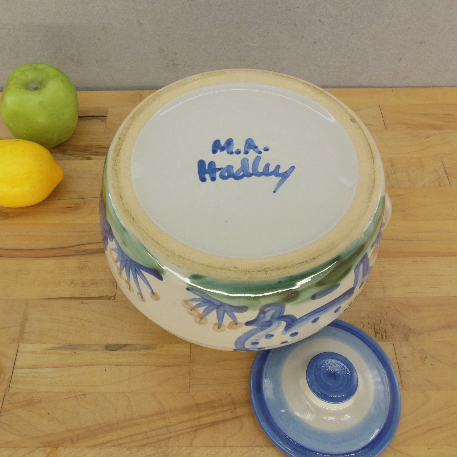 M.A. Hadley Pottery Pig Cow Lidded Pitcher Bean Pot Signed