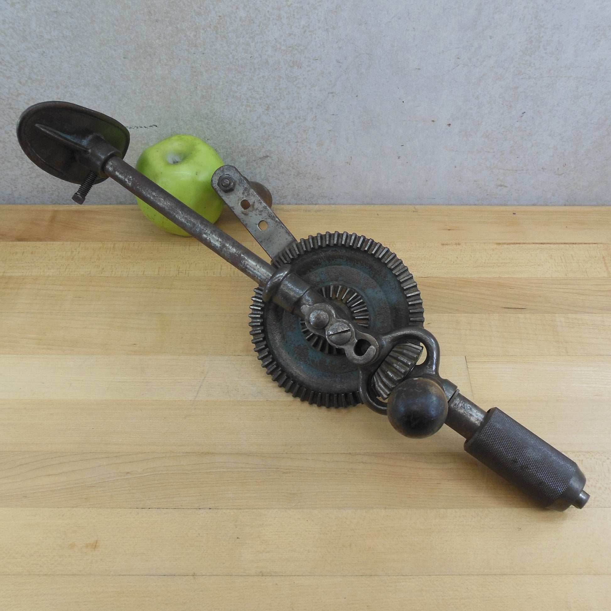 Antique OVB Hibbard Spencer Bartlett & Co. No. 80 Hand Crank Breast Drill Restored