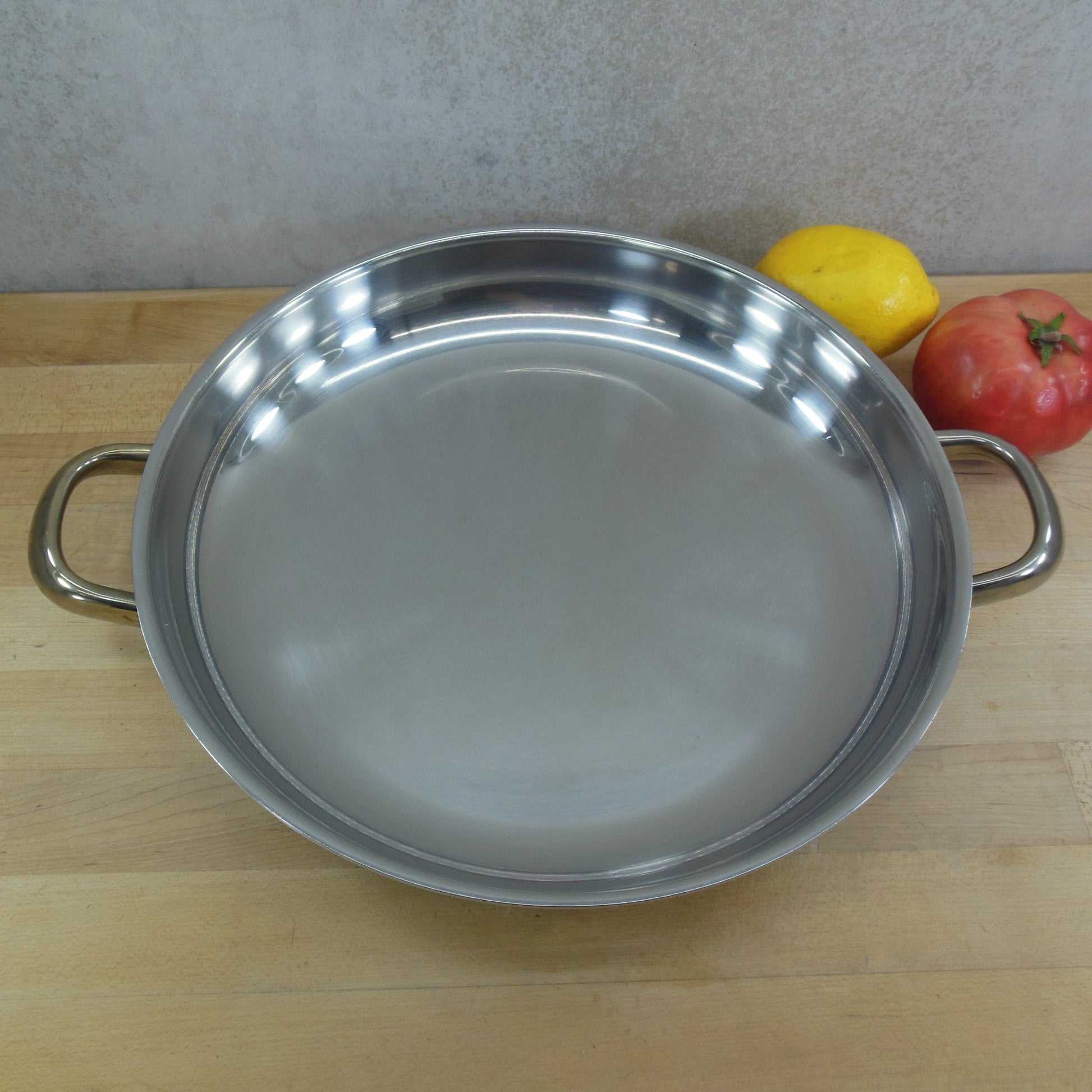 Health Craft USA 5 Ply Nicromium Surgical Steel 13" Gourmet Pan