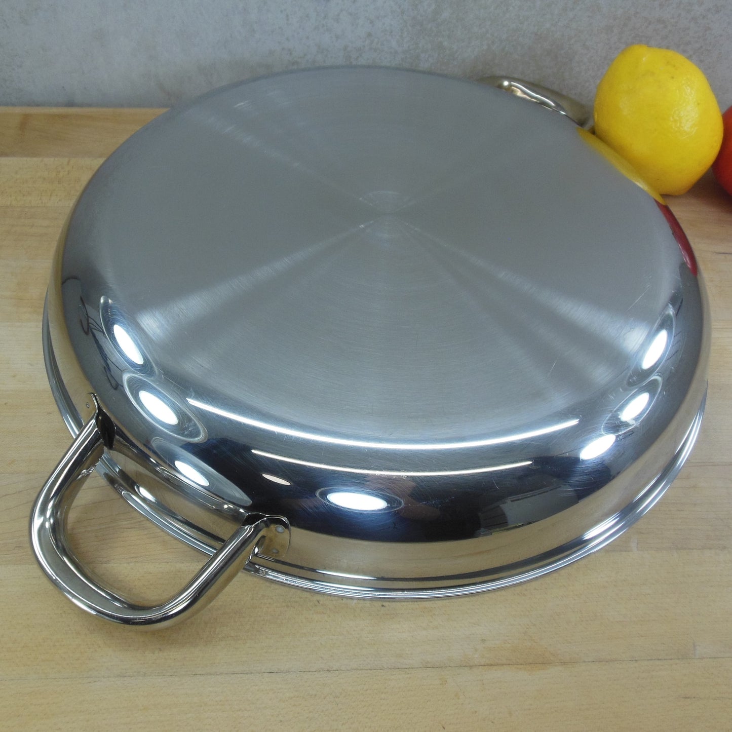 Health Craft USA 5 Ply Nicromium Surgical Steel 13" Gourmet Pan Double Handle Skillet Paella