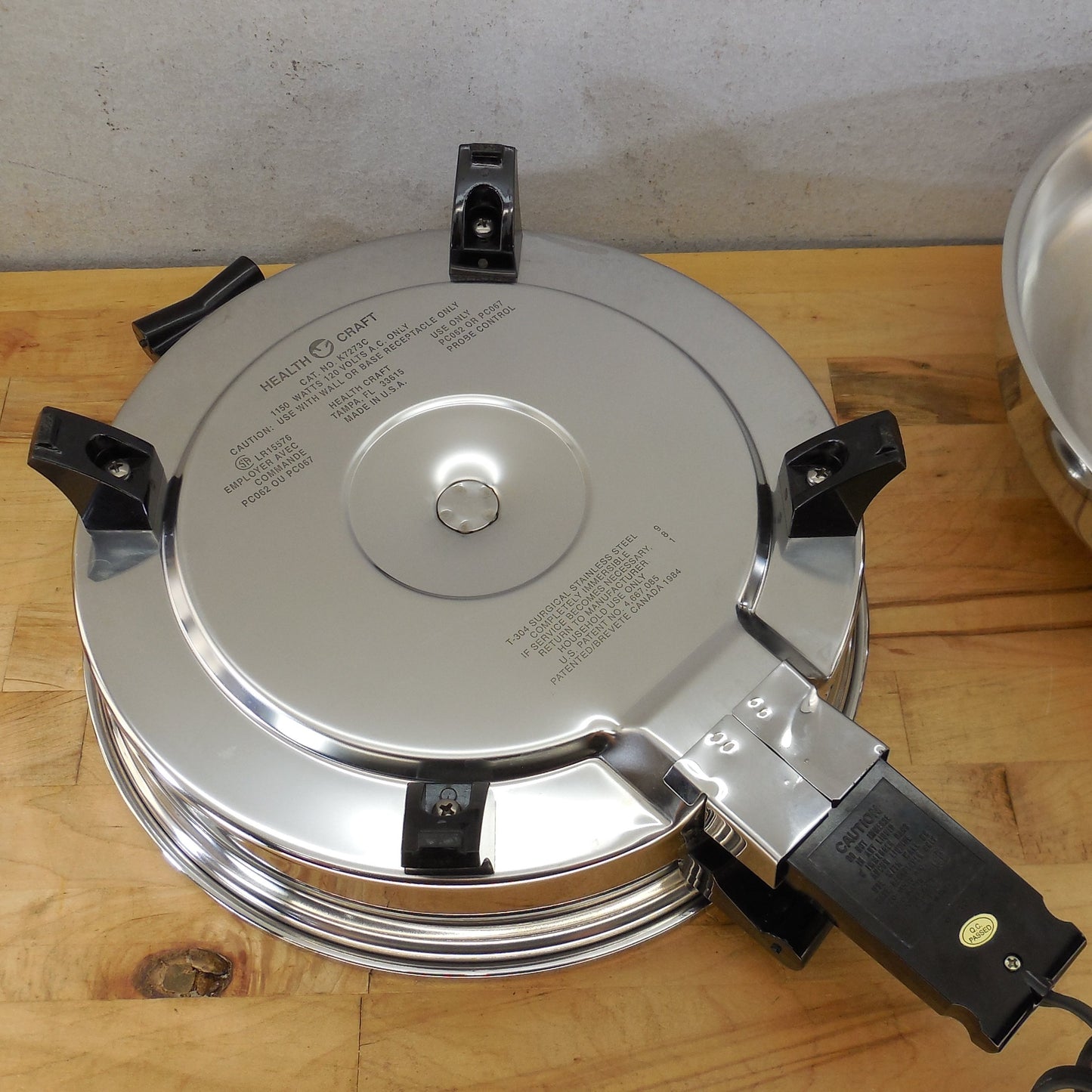 Health Craft Tampa USA K7273C Liquid Core 12" Electric Skillet Fry Pan