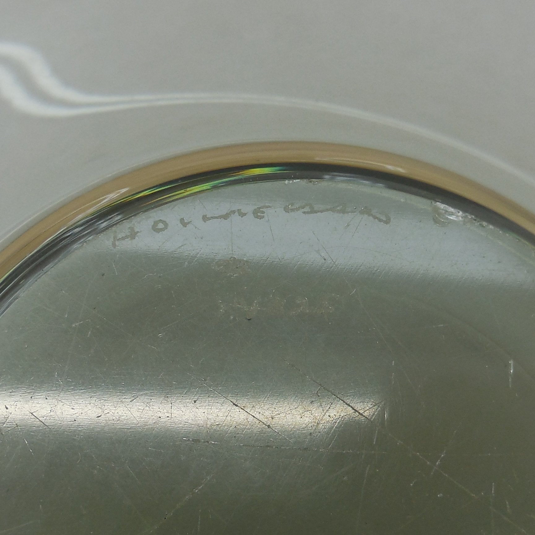 Holmegaard Denmark Per Lutken Design Fionia Bowl Smoke Gray Glass 13" signed