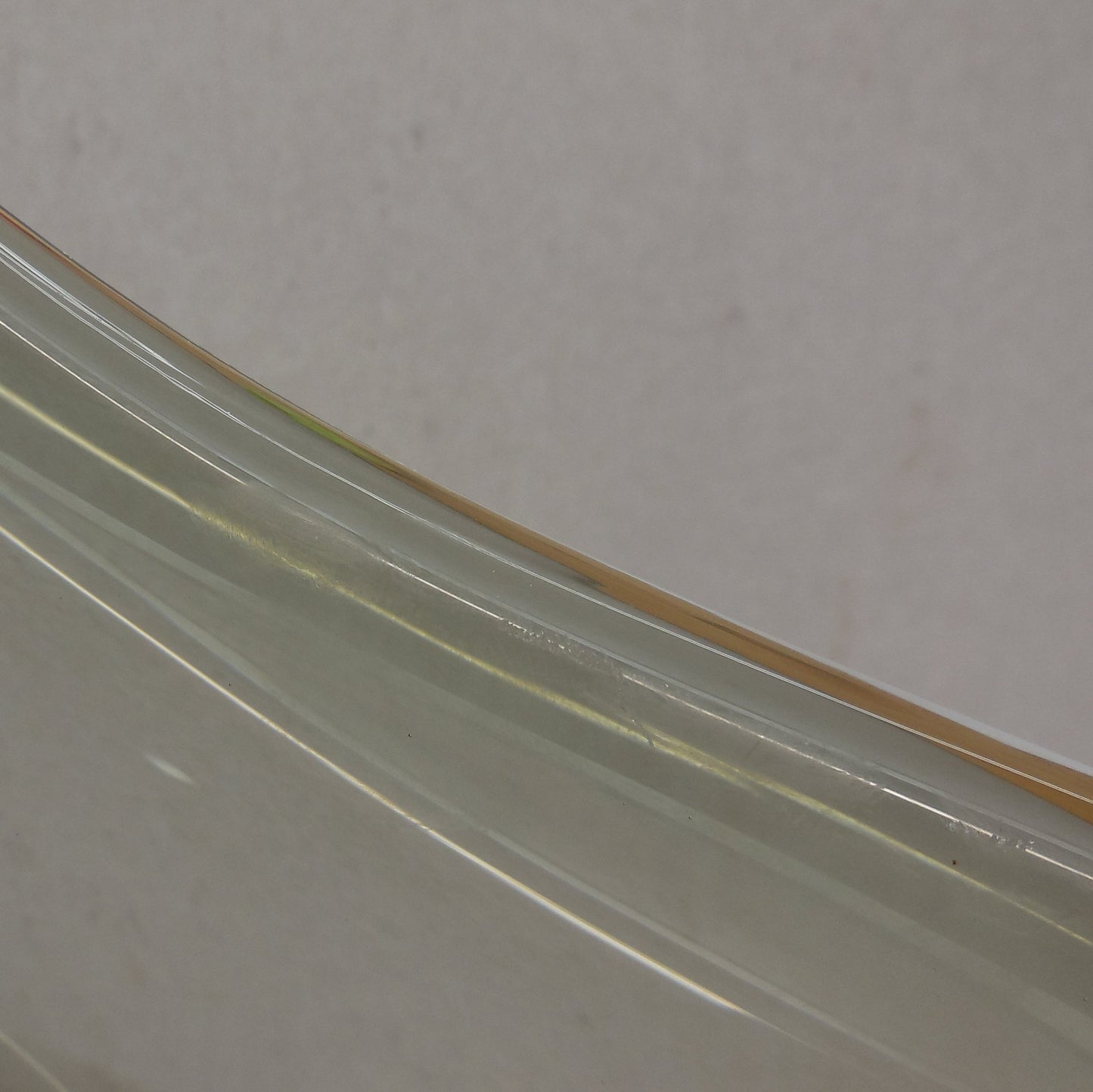 Holmegaard Denmark Per Lutken Design Fionia Bowl Smoke Gray Glass 13" scuff