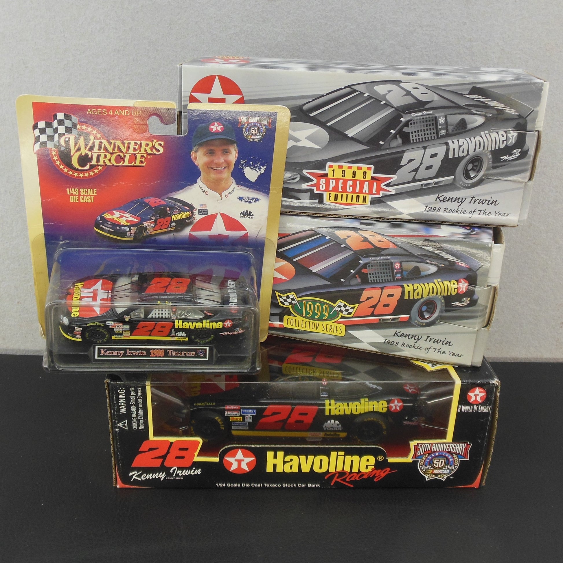 Nascar Kenny Irwin Rookie Die Cast Car 4 Lot 1998 Texaco Ertl