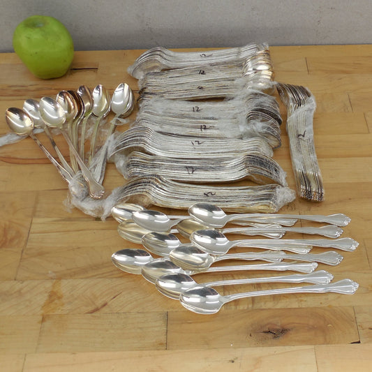 Oneida Ltd. Croydon Silverplate Iced Tea Spoons 132 Lot Wedding Party