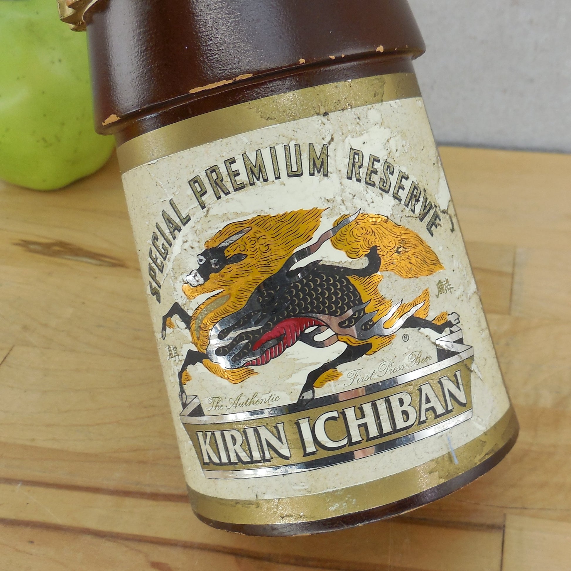 Kirin Ichiban Special Premium Reserve Sumo Wrestler Draft Beer Tap Handle lable