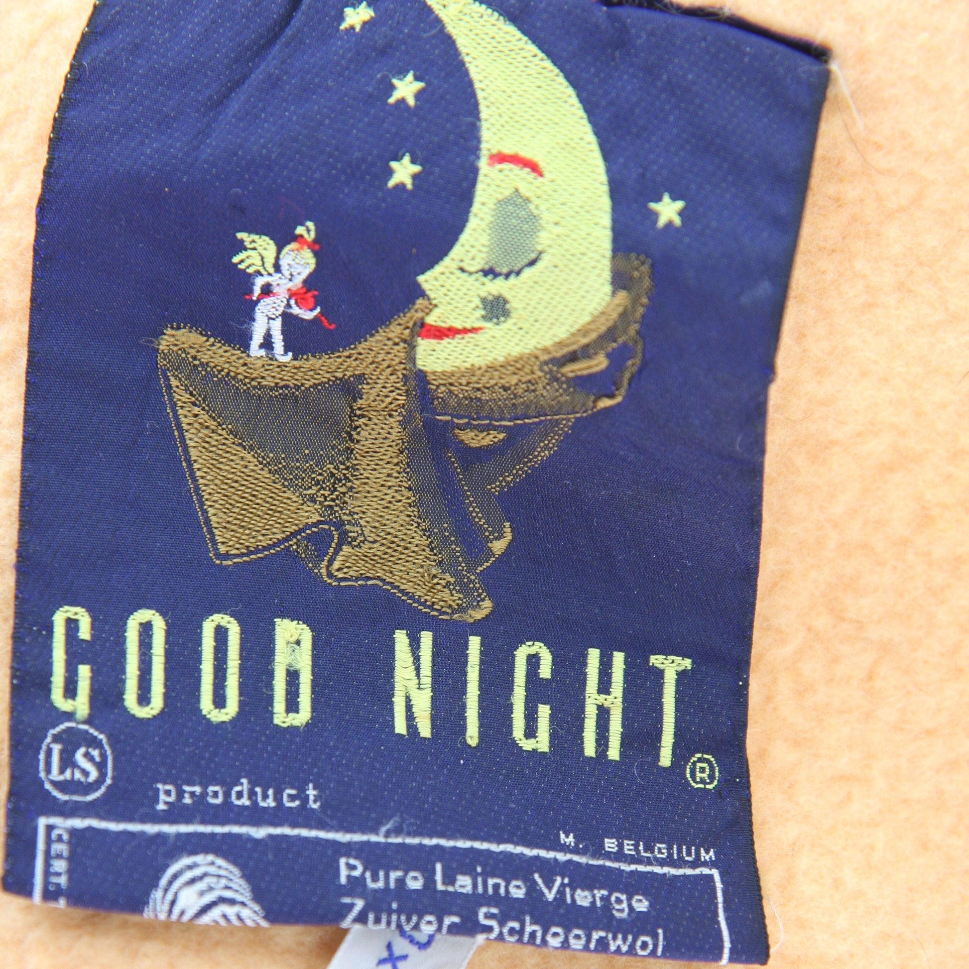 Good Night 100% Wool Orange Blanket9