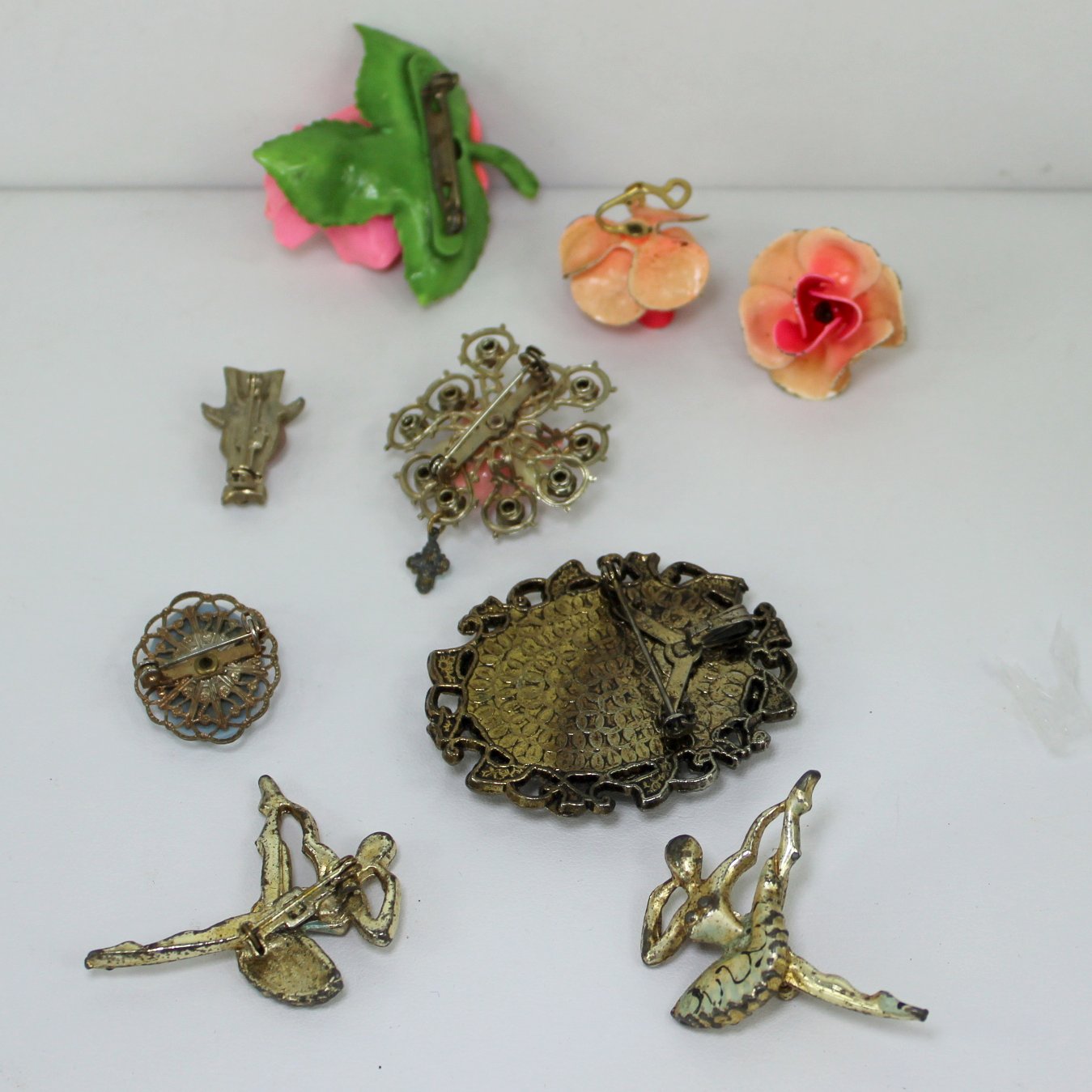 Collection Vintage Old Jewelry Wear DIY Jewelry  reverse