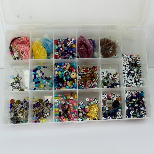 Box Craft Beads Alphabet Misc DIY Projects Jewelry