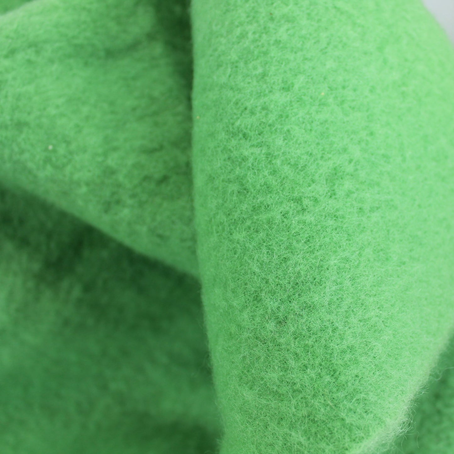 Grass Green Small Wool Blanket DIY Repurpose Use 64" X 70" closeup fabric