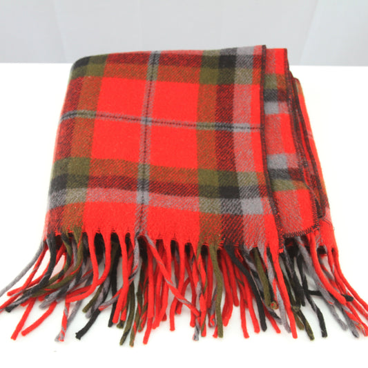 Vintage Unbranded Wool Throw Lap Blanket 57W X 41 1/2L