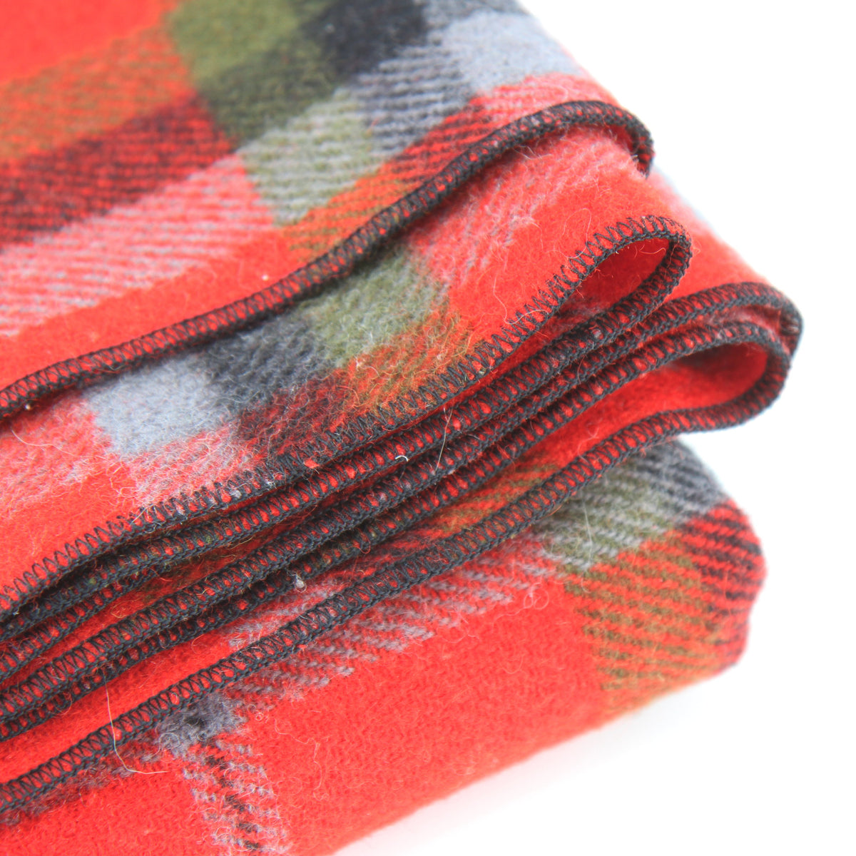 Vintage Unbranded Wool Throw Lap Blanket 51W X 41 1/2L
