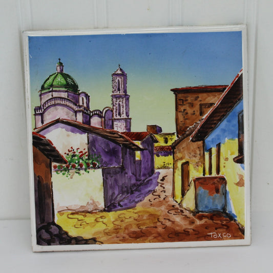 Ceramic Tile Taxco Street Scene Monterrey Tile Mexico