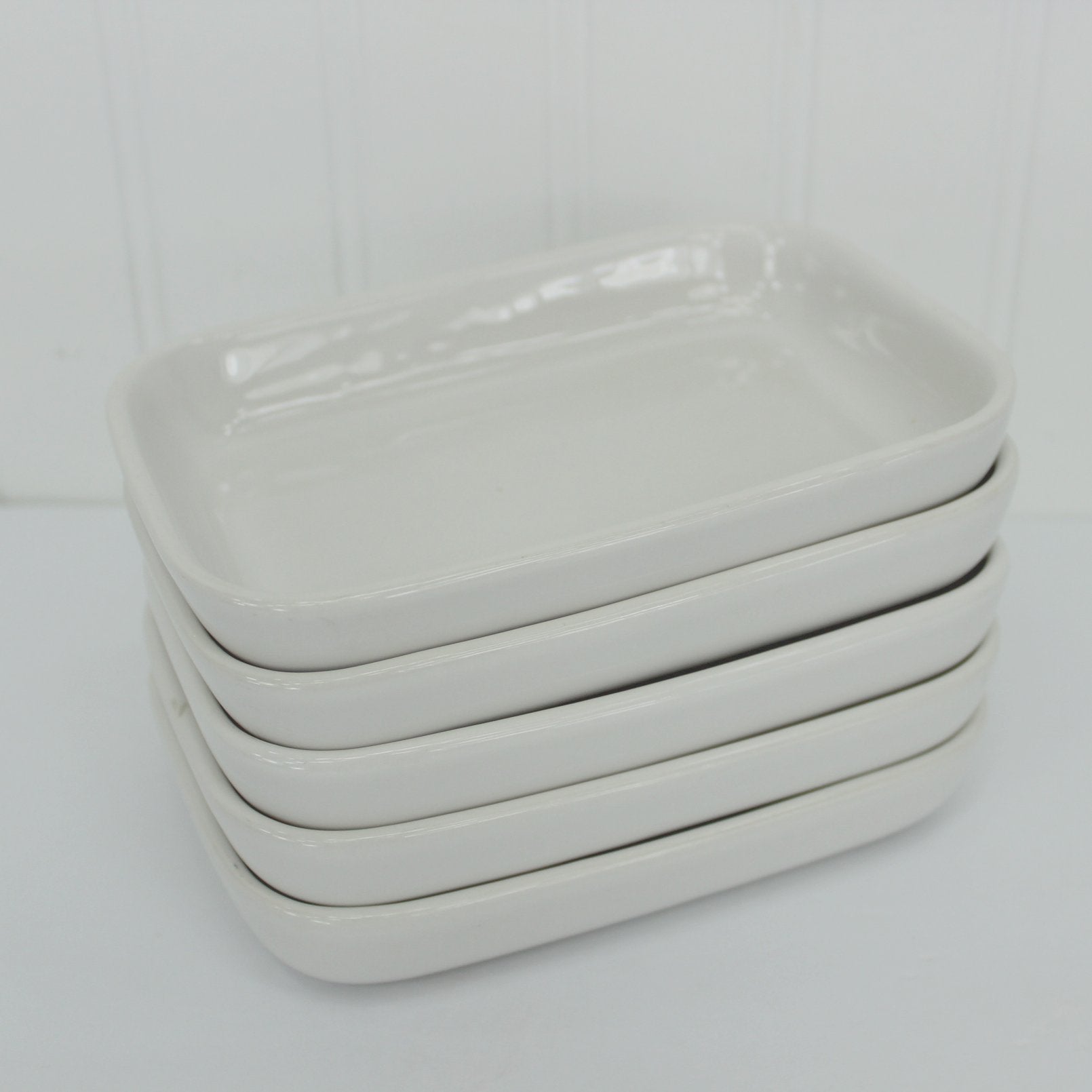 Pfaltzgraff American Airlines 1st Class Snack Trays 5 Set stacks stores well