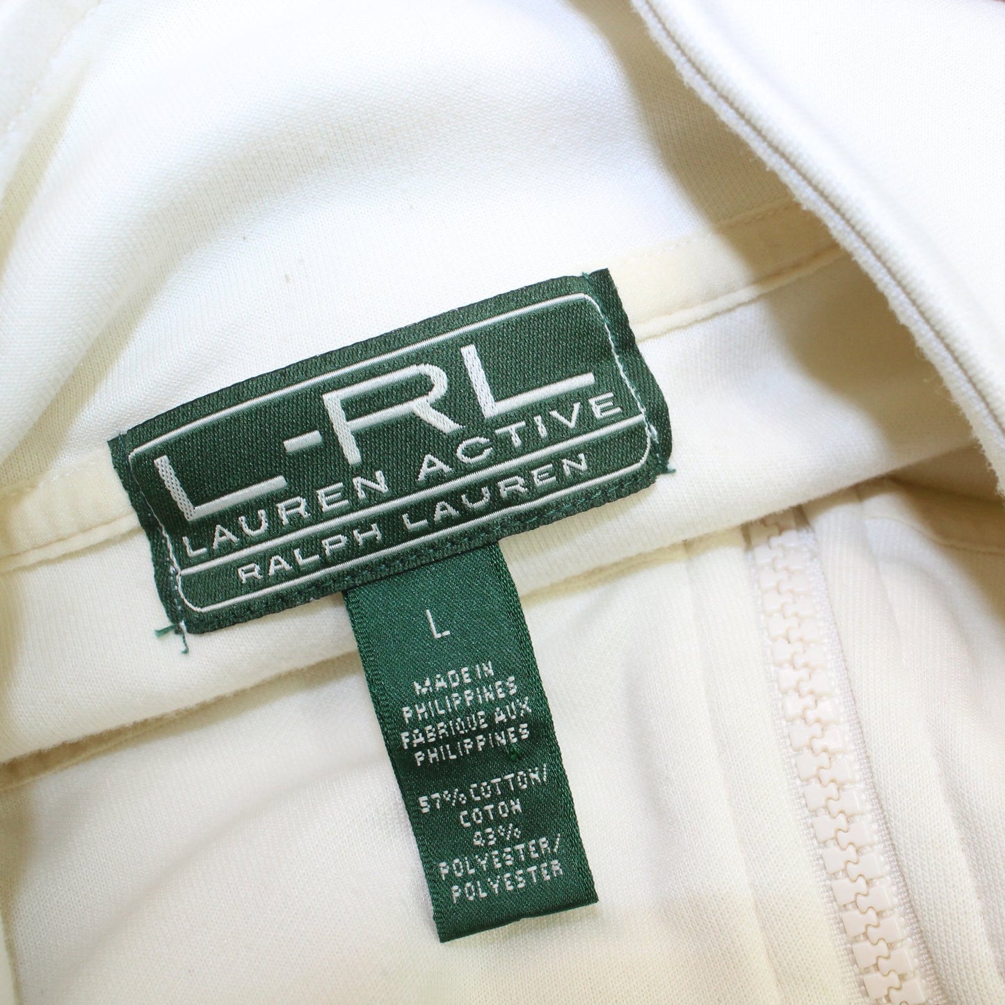 RL Ralph Lauren Active Pants Suit Casual Jogger Cream Tan Nice Detail original tag cotton poly 