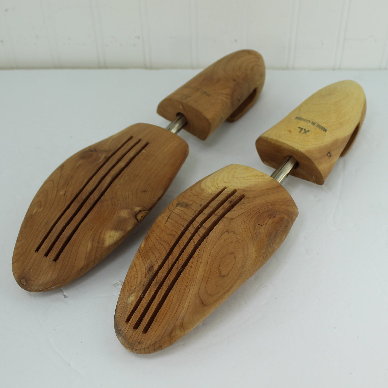 Men's Pair XL Bally Shoe Trees Made in Canada reverse view