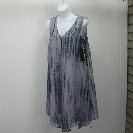 Sangria Dress New With Tags Size 2 Uneven Hem Side Detail Lacing