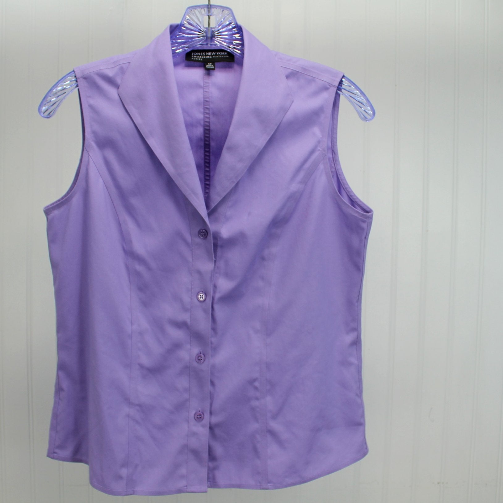 Jones NY 2 Classic Sleeveless Blouses Lavender Blue Appear Unworn Size 4 lavender