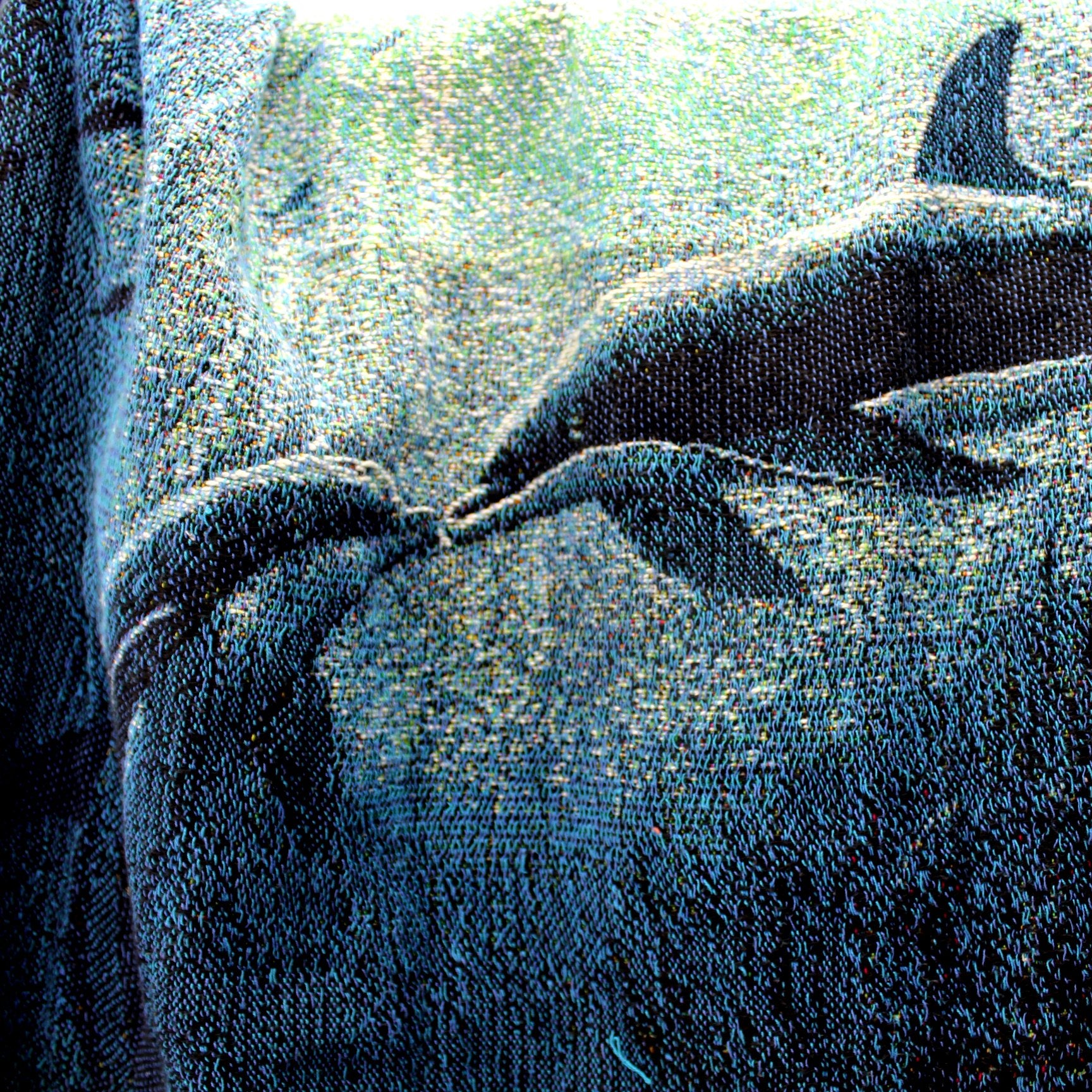 Wyland Studios Design All Cotton Throw Blanket Underwater Dolphins Fish dolphns