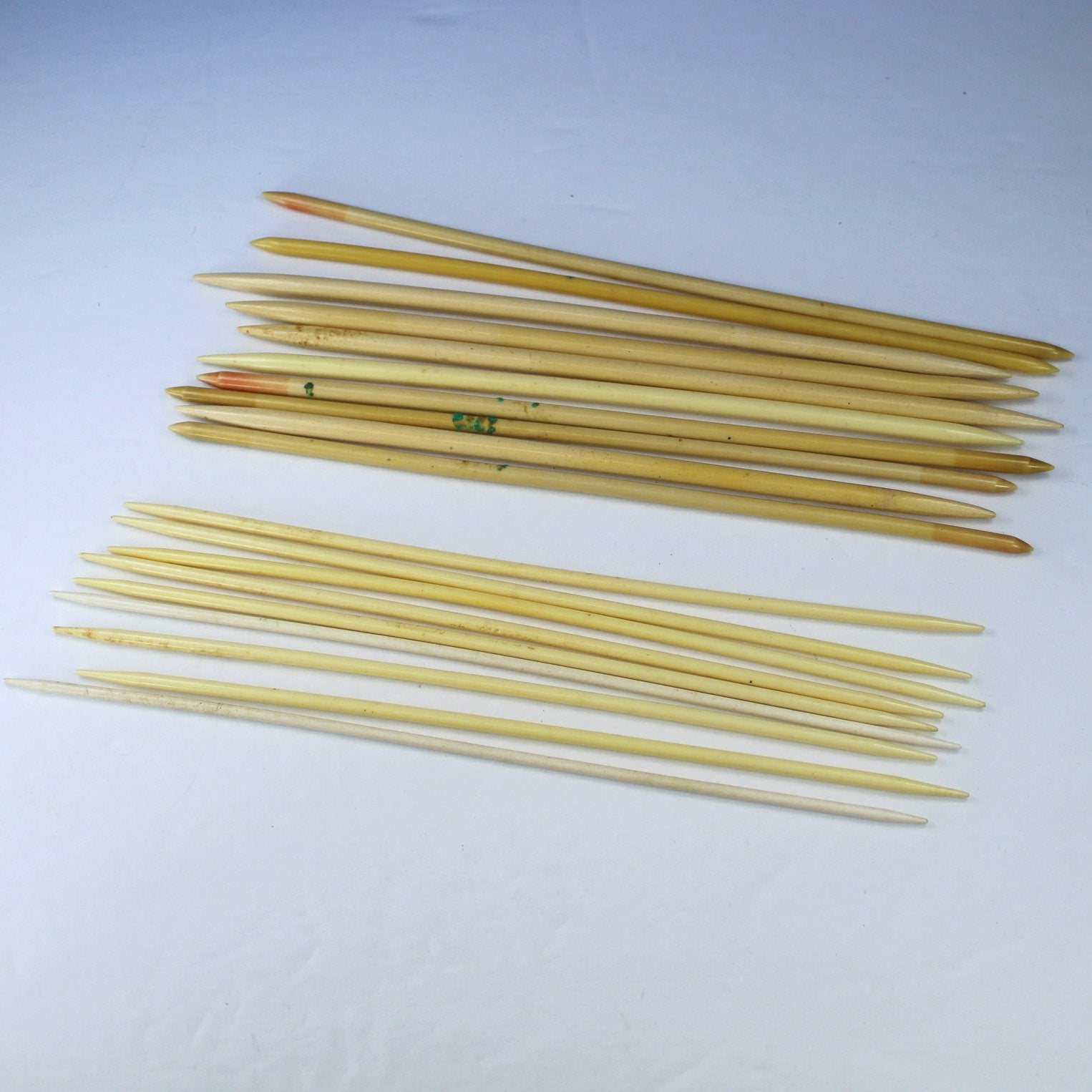 Collection 19 Vintage Double End Point Knitting Needles Some Chester 7"