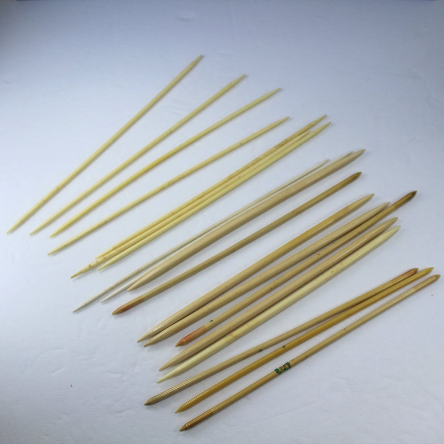 Collection 19 Vintage Double End Point Knitting Needles Some Chester 7" all needles