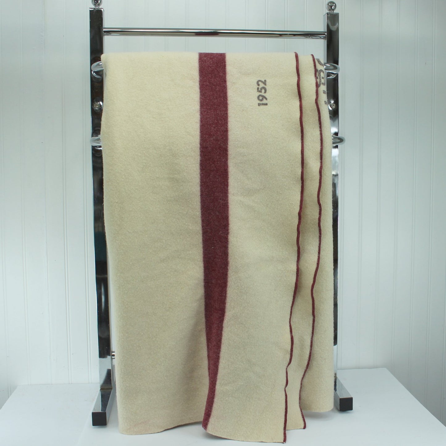 Faribault Faribo 1952 Medical Insignia Military Style Wool Blanket long view