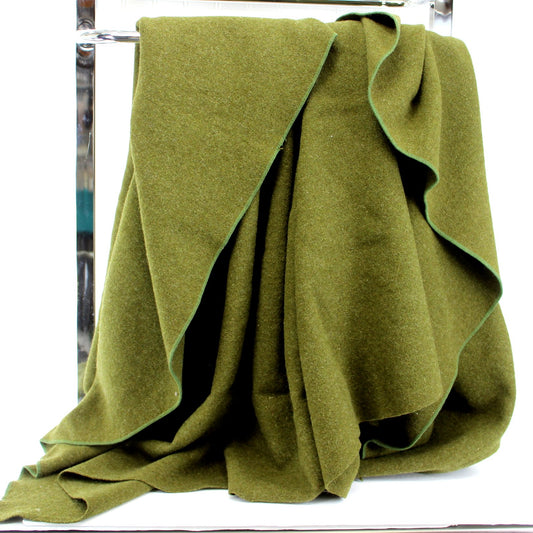 US Military Wool Blanket Drab Green 66" X 77" Soft Wool Newer